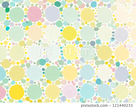 Pale polka dot background 121440233