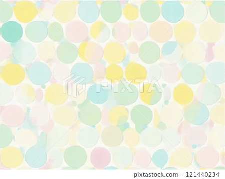Pale polka dot background 121440234
