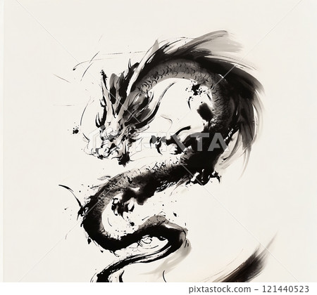Dragon ink painting 121440523