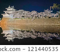 Shibata Castle and cherry blossom reflection 121440535