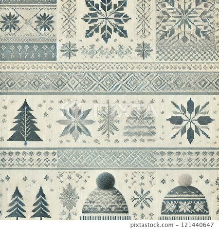 Nordic winter image pattern children 121440647