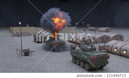 Military camp 121440715