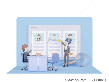 3DCG|招募人員從應徵者中挑選應徵者並打上星號 3DCG|招募人員從應徵者中挑選應徵者並打上星號 121440811