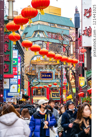 [神奈川縣]橫濱唐人街的新年裝飾 121441025
