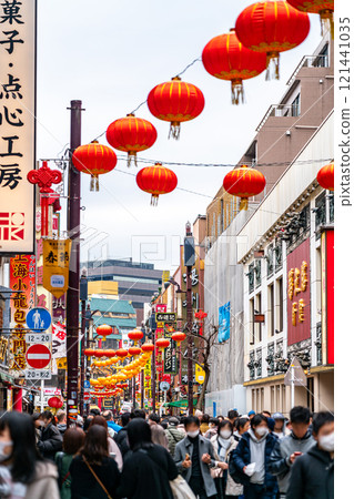 [Kanagawa Prefecture] Chinese New Year decorations decorate Yokohama Chinatown 121441035