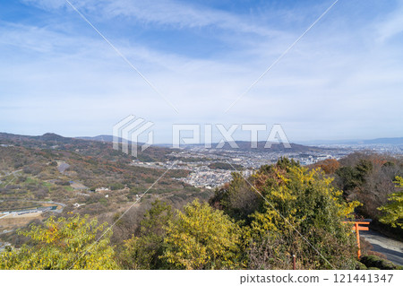 從明神山天然林展望台(明神山頂)眺望的景色 從明神山天然林展望台(明神山頂)眺望的景色 121441347