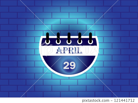 29 April Calendar Sign 29 April Calendar Sign 121441712
