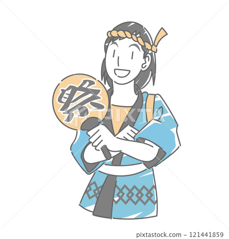 一個穿著法衣參加節慶的女孩 121441859