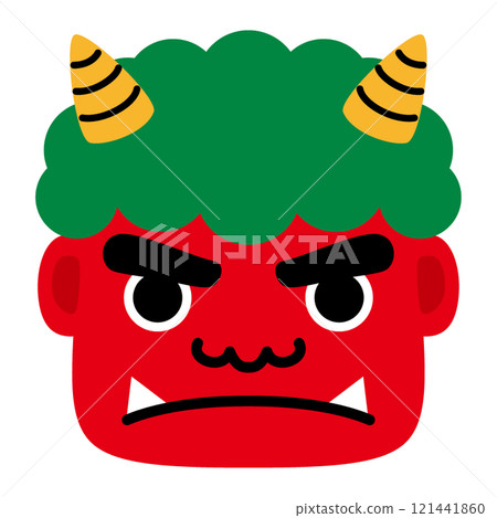 可愛的紅色惡魔的插圖 可愛的紅色惡魔的插圖 121441860