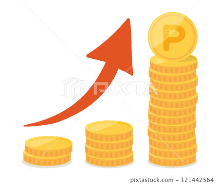 Successful investment, point increase image Successful investment, point increase image 121442564