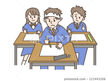 Students taking a test Students taking a test 121443208