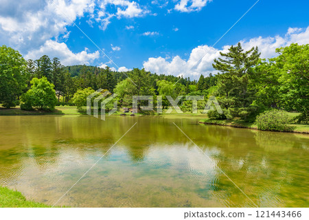 Former Kanjizaiō-in Garden, World Heritage Site "Hiraizumi - Architecture, Gardens and Archaeological Sites Representing the Buddhist Pure Land", Iwate Prefecture Former Kanjizaiō-in Garden, World Heritage Site "Hiraizumi - Architecture, Gardens and Archaeological Sites Representing the Buddhist Pure Land", Iwate Prefecture 121443466