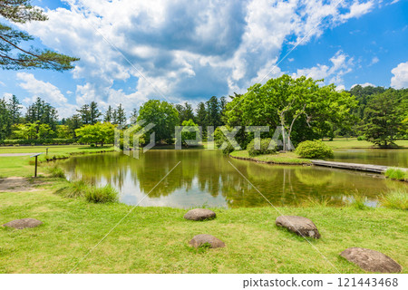 Former Kanjizaiō-in Garden, World Heritage Site "Hiraizumi - Architecture, Gardens and Archaeological Sites Representing the Buddhist Pure Land", Iwate Prefecture 121443468