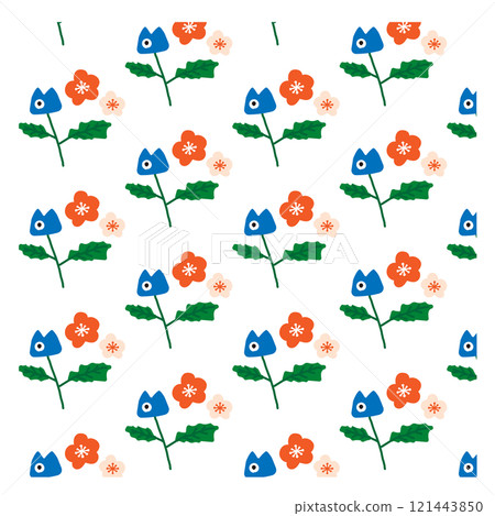 Cute setsubun illustration material 121443850