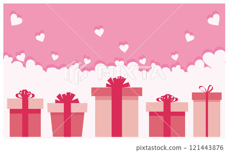 Valentine's Day cute gift vector illustration material 121443876