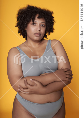 African American Body Positive Girl 121444016