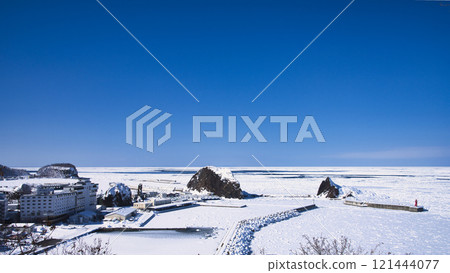 冬季特色：鄂霍次克海美麗的流冰 121444077