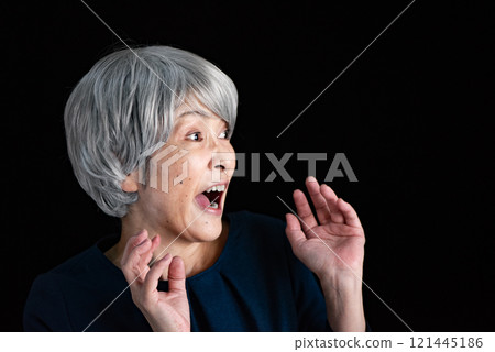 surprised grandma surprised grandma 121445186