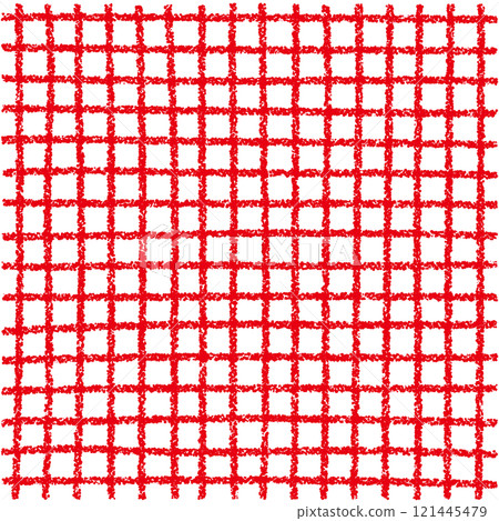 Hand-drawn crayon material background checkered pattern 121445479
