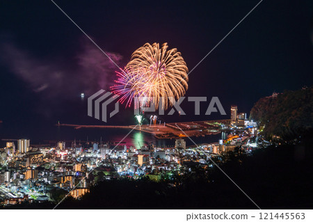 <Shizuoka Prefecture> Atami Fireworks Festival - Night view overlooking the city of Atami <Shizuoka Prefecture> Atami Fireworks Festival - Night view overlooking the city of Atami 121445563
