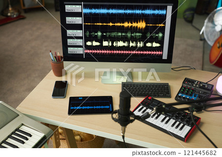 Recording Sound In Recording Studio Recording Sound In Recording Studio 121445682