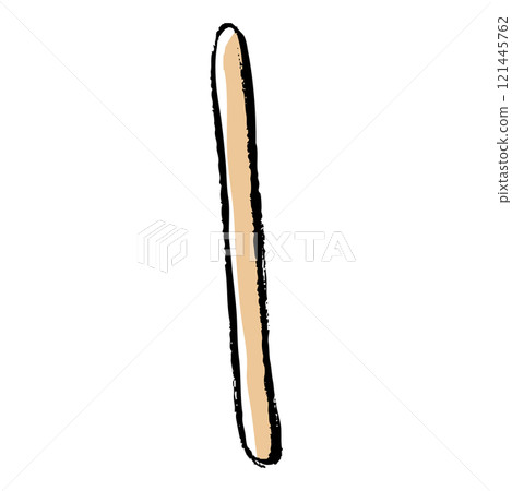 帶有畫筆描邊的冰棒棒的插圖 帶有畫筆描邊的冰棒棒的插圖 121445762