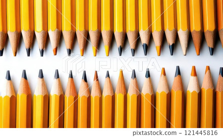 AI image: Pencils aligned vertically 121445816