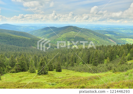 Landscape of the Krkonose Mountains in the Czech Republic 121446293