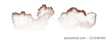 Particles of earth and dust. Brown sand texture.Top view of the cake. Vector illustration Particles of earth and dust. Brown sand texture.Top view of the cake. Vector illustration 121446400