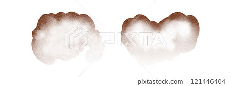 Particles of earth and dust. Brown sand texture.Top view of the cake. Vector illustration Particles of earth and dust. Brown sand texture.Top view of the cake. Vector illustration 121446404