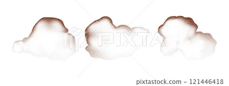 Particles of earth and dust. Brown sand texture.Top view of the cake. Vector illustration Particles of earth and dust. Brown sand texture.Top view of the cake. Vector illustration 121446418