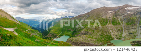 Picturesque Pasterze Glacier in the heart of Hohe Tauern National Park in Austria. 121446425