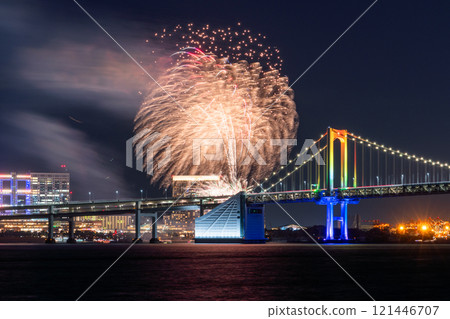 [東京]台場彩虹煙火、彩虹橋、煙火大會 121446707