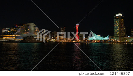 Kobe Bay Area at Night 121446897