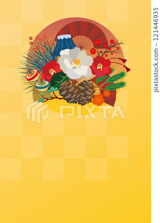 New Year's card background 121446935