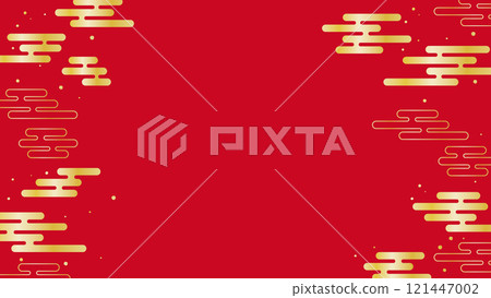 E霧背景框架日式雲紅色金色金色向量豪華 E霧背景框架日式雲紅色金色金色向量豪華 121447002