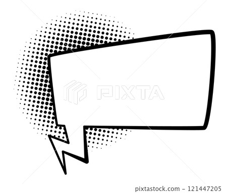 Comics book speech bubble. Speech balloon or cartoon design elements isolated on white background. Vector illustration Comics book speech bubble. Speech balloon or cartoon design elements isolated on white background. Vector illustration 121447205