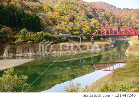 JR Kitakami Line in Autumn JR Kitakami Line in Autumn 121447240