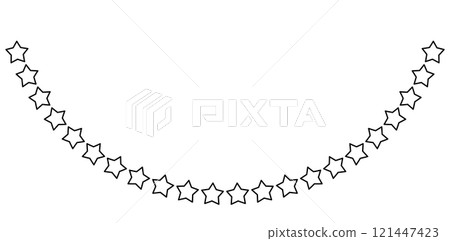 Black star curve line frame 121447423