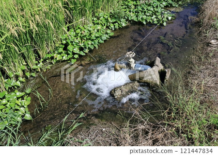將水輸送到稻田的噴嘴 將水輸送到稻田的噴嘴 121447834