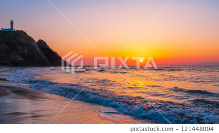 角田海灘的日落 角田海灘的日落 121448004
