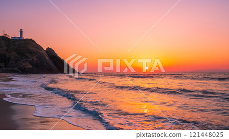 Sunset at Kakuta Beach 121448025