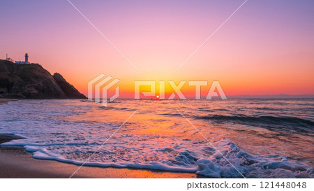 角田海灘的日落 角田海灘的日落 121448048