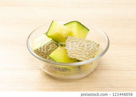 Fresh melon on the table 121448056