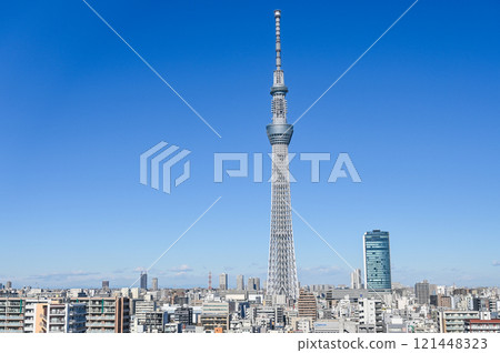 Tokyo cityscape and Skytree Tokyo cityscape and Skytree 121448323