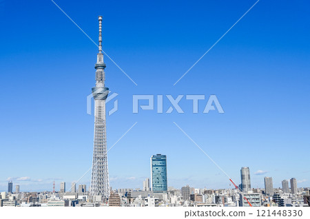 Tokyo cityscape and Skytree 121448330