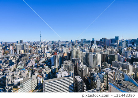 Tokyo cityscape and Skytree 121448380