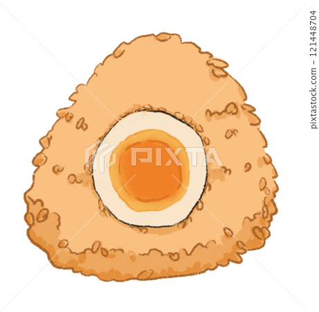 調味飯糰的插圖剪裁 調味飯糰的插圖剪裁 121448704