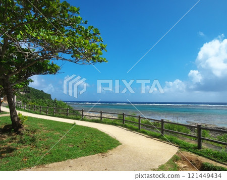 Scenery of John Manjiro Beach in Itoman, Okinawa Prefecture Scenery of John Manjiro Beach in Itoman, Okinawa Prefecture 121449434