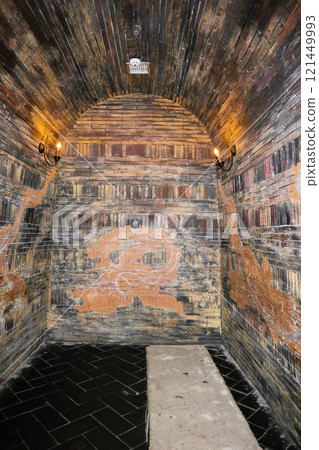 The burial chamber of King Muryeong's tomb and Genbu, Gongju, South Korea 121449993